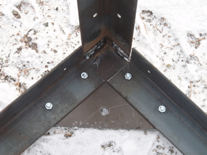 building back frame corner joint